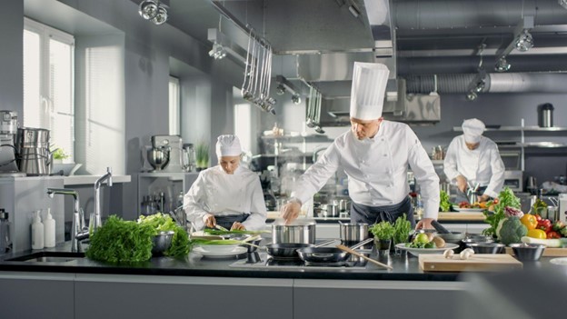 Restaurant Cooks and Chefs Wearing Proper Uniforms